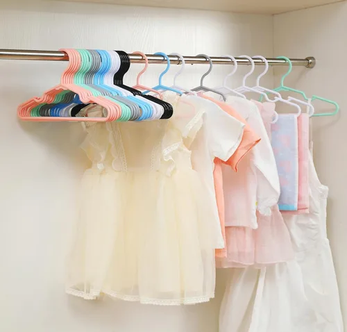 Miniatura 4 de 100 perchas antideslizantes para ropa de recién nacidos, para ropa de recién nacidos, para niños, niñas y niños pequeños