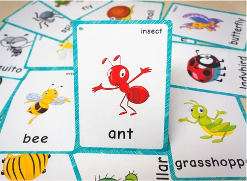 Miniatura 10 de SANTSUN 36 piezas de tarjetas flash My Body Parts para niños pequeños, con agujeros perforados, para que puedas ordenar y organizar las tarjetas