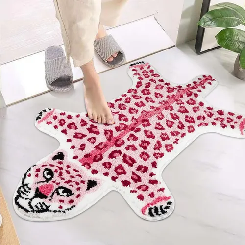 Miniatura 11 de Bonita alfombra de baño Koi de pez azul, antideslizante, de dibujos animados, divertidas, alfombras de baño y tapetes absorbentes para niños