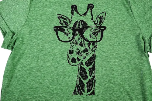 Miniatura 4 de Koodred Women Summer Casual Giraffe Graphic Short Sleeve Crew Neck T Shirts Tee Tops