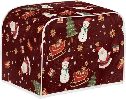 Miniatura 8 de Dolyues Beach Toaster Cover 2 Slice Universal Size Microwave Oven Dustproof Cover Women Gift Small Bread Cover with Portable Handle