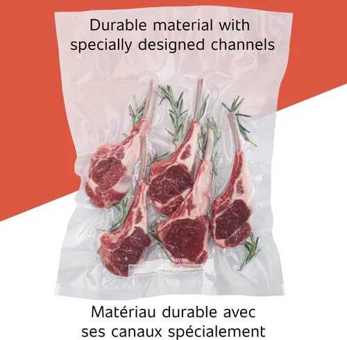 Miniatura 4 de Rollo de bolsas transparentes para cocina FoodSaver de 11 pulgadas., Transparente