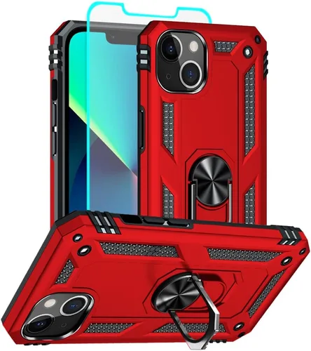 Miniatura 11 de Funda para iPhone 13, iPhone 13, [grado militar de 16 pies probada en caídas], anillo protector a prueba de golpes para iPhone 13, azul