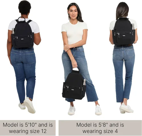 Miniatura 5 de Baggallini Mochila todo el día para mujer con pulsera de teléfono RFID, Negro, talla única