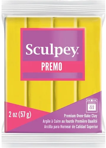 Polyform – Sculpey Premo arcilla polimérica 2 onzas Tono amarillo cadmio
