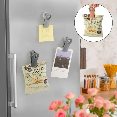 Miniatura 8 de Mr. Pen - Clips Magnéticos para Bolsas de Papas Fritas, Paquete de 6, Clips Grises para Bolsas de Papas Fritas, Clips para Bolsas, Clips para Tonos