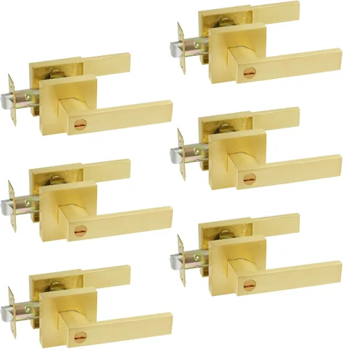 Miniatura 17 de JO.KO Pomo de puerta negro mate, cerradura de puerta de entrada sin llave para privacidad interior, manijas de puerta reversibles