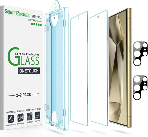 Miniatura 23 de amFilm OneTouch - Protector de pantalla para Samsung Galaxy S22 Plus de 6.6 pulgadas, Samsung Galaxy S22 + 6.6 pulgadas, dureza 9H con protector