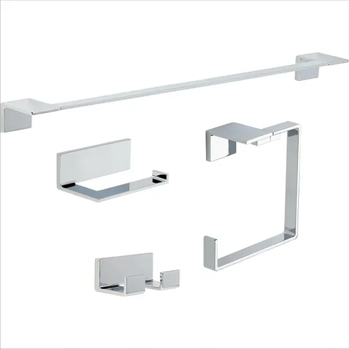 Miniatura 3 de Delta Vero - Juego de accesorios de baño de 4 piezas con barra de toalla de 24 pulgadas, soporte para papel higiénico, anillo para toallas, gancho