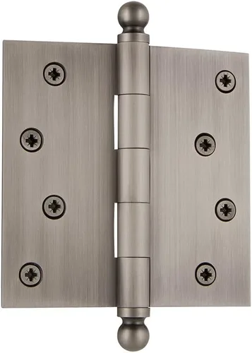 Miniatura 107 de Grandeur Hardware 824304 Bisagra residencial con punta de bellota de 3.5 pulgadas con esquinas de radio de 5/8 pulgadas en peltre antiguo