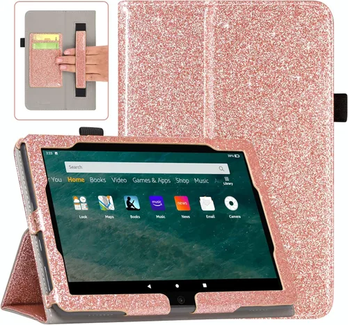 Miniatura 9 de ACdream Funda para tablet Fire HD 8 y 8 Plus (12ª generación/10ª generación, versión 2022/2020), funda de cuero tipo folio, soporte plegable, Z