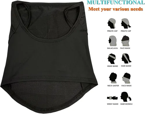 Miniatura 5 de Polaina de cuello para exteriores, protección solar, máscara facial, pasamontañas, pasamontañas para hombres y mujeres, bandana deportiva