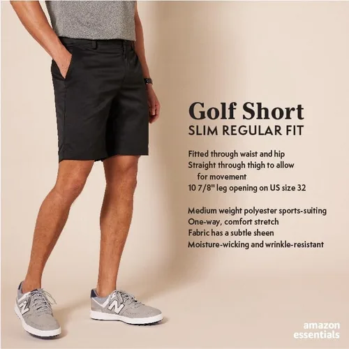 Miniatura 2 de Tienda Essentials Pantalones cortos de golf elásticos ajustados para hombre