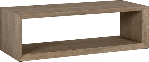 Miniatura 8 de Henn&Hart Mesa auxiliar rectangular de madera de 48 pulgadas con estante de almacenamiento abierto para sala de estar, sala familiar u oficina