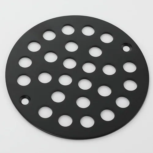 Miniatura 3 de Colador de ducha atornillado de 4 pulgadas Cubierta de drenaje de repuesto de filtro de piso (negro)