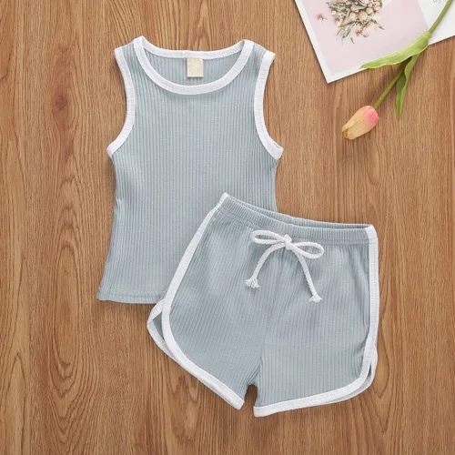 Miniatura 3 de Nituyy - Conjunto de pantalones cortos con cordón para bebé