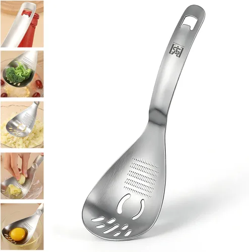 Separador de huevos 5 en 1 para huevos crudos con triturador de papas, cuchara de cocina multifuncional, separador de yema de huevo, placa