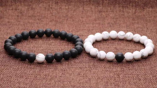 Miniatura 2 de COAI Pulseras a juego de piedra de ónix de larga distancia