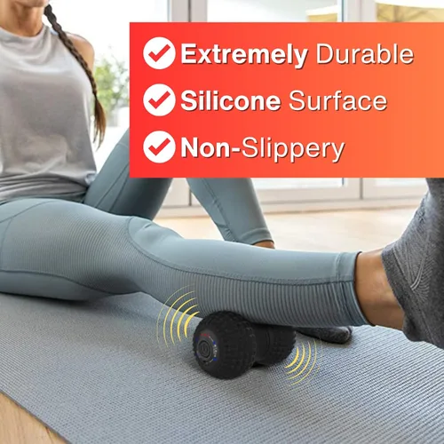 Miniatura 4 de ZeenKind Pelota de Masaje Vibradora en Forma de Maní, Rodillo de Terapia Recargable Ultra Fuerte, Masajeador de Puntos de Activación para Dolor