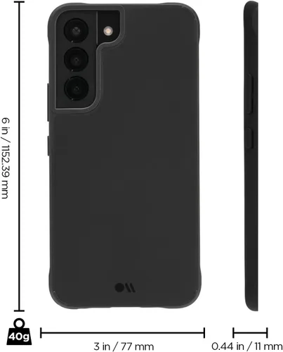Miniatura 7 de Case-Mate Funda para Samsung Galaxy S22, 6.1 pulgadas, color negro, protección contra caídas de 15 pies, funda Tough Plus Series para Samsung S22