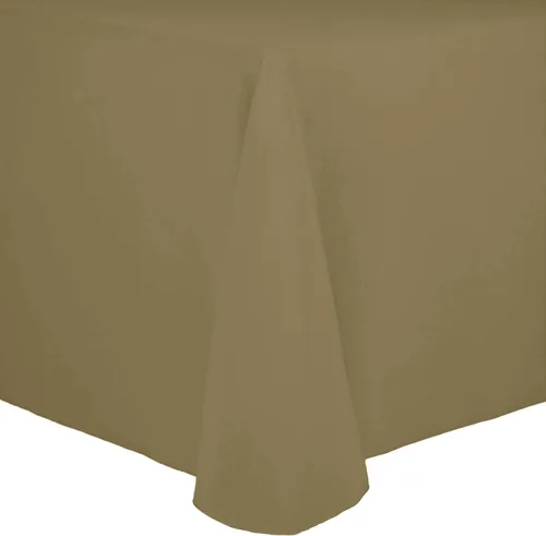 Miniatura 25 de Ultimate Textile Cotton-Feel - Mantel ovalado de poliéster hilado resistente a las manchas y a las arrugas, lavable a máquina, color berenjena, 1