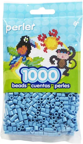 Miniatura 13 de Perler Cuentas fusibles para manualidades, 1000 unidades, gris claro, pequeño