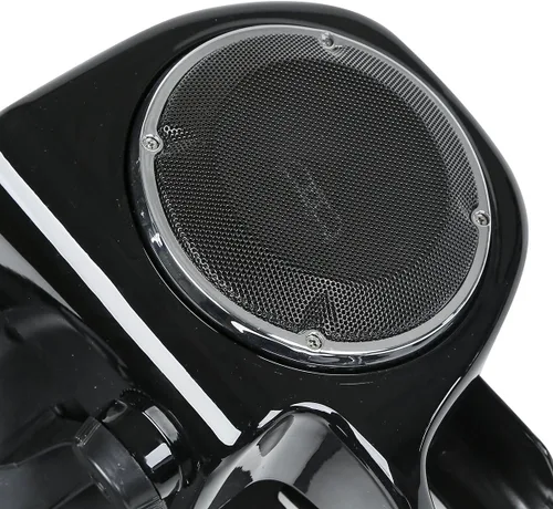 Miniatura 4 de Kit inferior de carenado ventilado negro vívido con altavoces y rejillas de 6.5 pulgadas para Harley Touring Road King Electra Street Glide