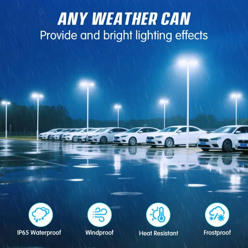 Miniatura 4 de Luz LED de estacionamiento de 150 W, montaje en muñón del atardecer al amanecer, 5000 K, seguridad para área comercial, luces LED de estacionamiento