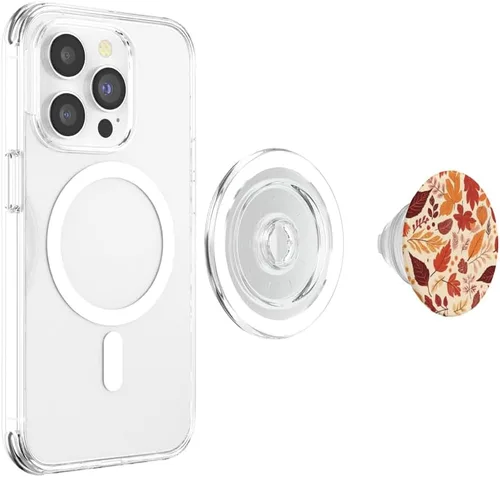 Miniatura 4 de I Love Autumn - Patrón de hojas de otoño PopSockets MagSafe PopGrip para iPhone