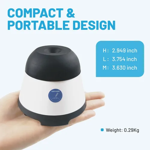 Miniatura 5 de Mini Mezclador de Vórtice con Función de Inicio Táctil, Mezcla de Laboratorio, Esmalte de Uñas, Adhesivos para Pestañas y Mezcla de Pinturas