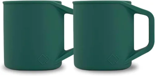 Miniatura 6 de Taza de café de silicona de grado alimenticio con asa, portátil, plegable, sin BPA, apta para lavavajillas y microondas, 12 onzas (verde, 1 unidad)