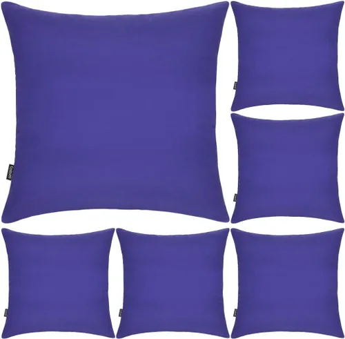 Miniatura 37 de Coddsmz Paquete de 6 fundas de almohada decorativas 100% algodón, fundas de cojín cuadradas de Navidad sólidas para el hogar, cama, sofá, día