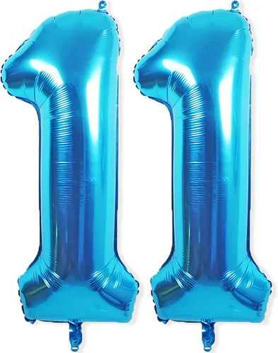 Miniatura 19 de Globos gigantes de papel aluminio azul del número 20 de 40 pulgadas, globos gigantes de helio número 20 para niños y niñas, decoraciones de azul