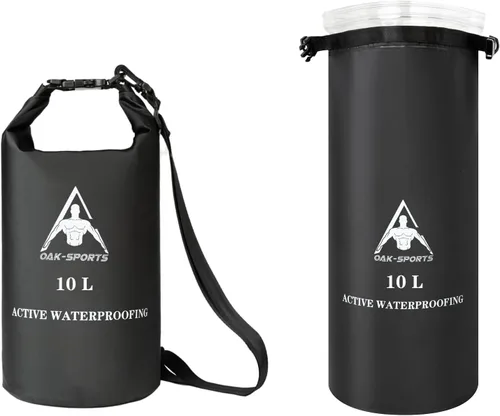 Miniatura 15 de Oak-Sports Dry Bag Mochila impermeable de 5L/10L/20L, bolsa de playa ligera con doble cierre de cremallera para natación, kayak, senderismo