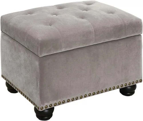 Miniatura 16 de Convenience Concepts Designs4Comfort 5th Avenue - Otomana tapizada de almacenamiento de 24 pulgadas, taburete y asiento contemporáneo con tapa