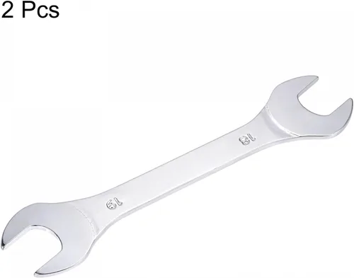 Miniatura 4 de uxcell Llave fina de extremo abierto, espejo métrico de 0.709 in x 0.748 in, acero de alto carbono, para mantenimiento doméstico y reparaciones