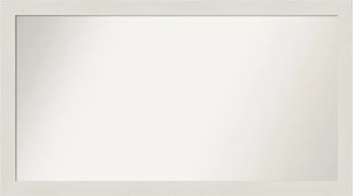 Miniatura 456 de Amanti Art Espejo de baño blanco para sobre el fregadero, 24 x 24 pulgadas, hecho a medida, espejo de tocador cuadrado blanco estrecho, marco