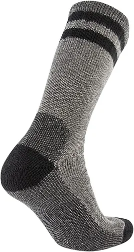 Miniatura 6 de Cerebro Calcetines de lana merino para hombre, calcetines acolchados a media pantorrilla que absorben la humedad, calcetines de senderismo