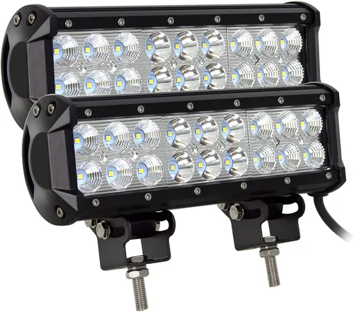Miniatura 13 de AUXTINGS 2 piezas 7 pulgadas 36 W inundación Led barra de luz fuera de carretera lámpara de conducción para Jeep ATV SUV mina barco fuera