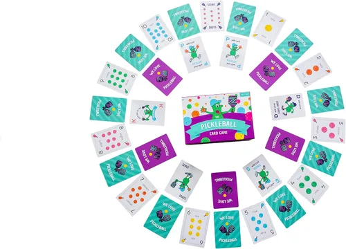 Miniatura 6 de PCG Juego de cartas de pickleball para adultos, estrategia, suerte y diversión para adultos, 2 o 4 jugadores, perfecto para noches de juego