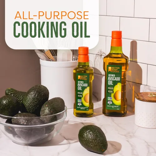 Miniatura 3 de BetterBody Foods Aceite de aguacate refinado, aceite de cocina sin productos transgénicos, kosher, apto para dietas keto y paleo, para freír