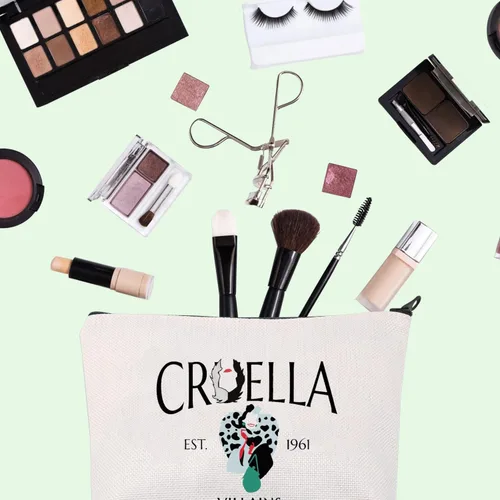 Miniatura 4 de FOTAP Bolsa de maquillaje de película de regalo de villanos, bolsa de cosméticos inspirada en dibujos animados, regalo mágico Kingd* m regalo