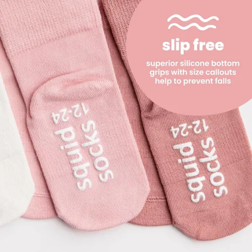 Miniatura 71 de squid socks Calcetines de viscosa de bambú 0-6M, 6-12M, 12-24M y 2T-3T Calcetines que se mantienen puestos