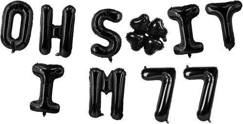 Miniatura 69 de Globos de látex de 16 pulgadas con texto en inglés "Oh I'm 14" Black Hallo Fourteen Cheers to 14 Years Old Theme Decor for Man Woman Happy 14th