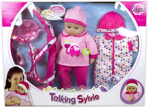 Miniatura 2 de Lissi Muñeca de bebé parlante de 16" con accesorios