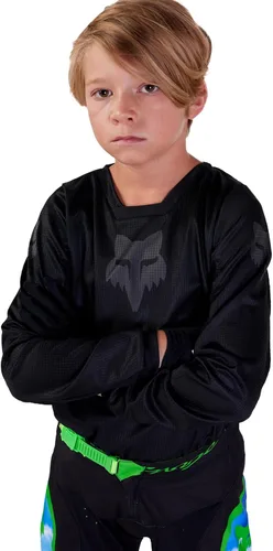 Miniatura 2 de Fox Racing Camiseta de motocross juvenil para niños Blackout