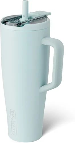 Miniatura 113 de BrüMate Era Flip - Vaso de 30 onzas con tapa con pajilla cubierta 100 % a prueba de fugas, popote higiénico cubierto, botella de agua de acero