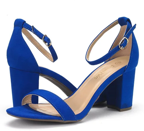 Miniatura 2 de DREAM PAIRS - Sandalias de tacón grueso y bajo para mujer