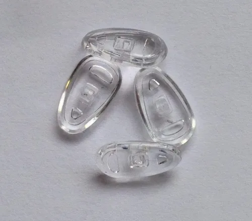 Miniatura 3 de 50 almohadillas para la nariz para gafas o lentes de ojos, antideslizantes, cómodas, duraderas, de silicona con forma de lágrima, adecuadas para 25
