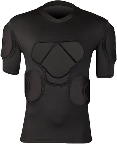 Conjunto de equipo de protección de fútbol acolchado para hombre, traje de entrenamiento de manga corta para fútbol, baloncesto, paintball,